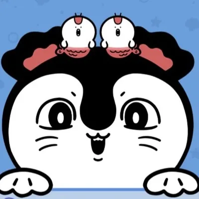 頭頂著兩隻小人魚並開心探頭微笑的賽蓮可愛頭貼