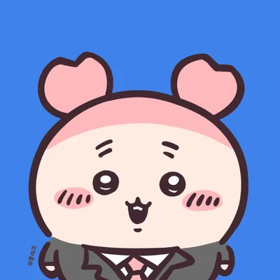 穿著正裝西裝微笑的古本小螃蟹LINE頭像