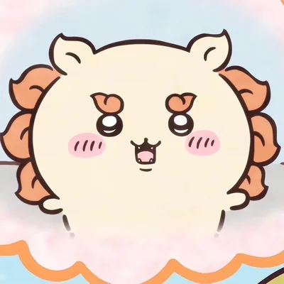 眼神閃閃發亮帶著腮紅的獅薩特寫頭貼吉伊卡哇PFP