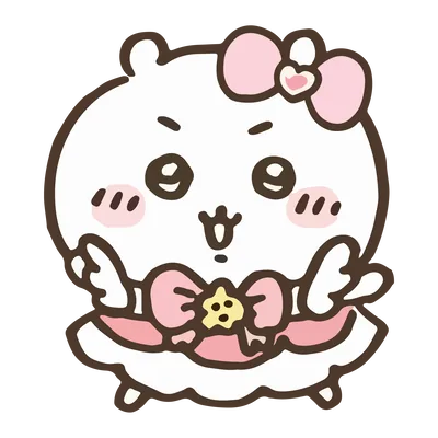 吉伊卡哇變身魔法少女穿著粉色洋裝造型的 PNG 圖片
