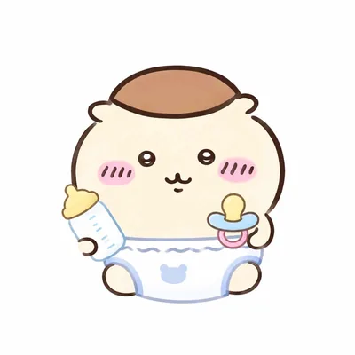 拿著奶瓶與奶嘴的嬰兒栗子饅頭吉伊卡哇大頭貼