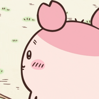 古本小螃蟹在草地上努力奔跑前進的吉伊卡哇 GIF 動圖