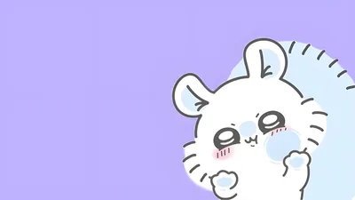 Cute Momonga with sparkling eyes on purple background for PC 4K Image