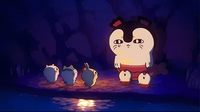 Chiikawa, Hachiware, Usagi and Siren by the campfire for PC Wallpaper