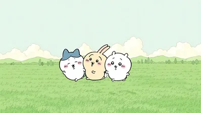 ชิคาวะ Chiikawa ฮาจิวาเระ Hachiware อุซางิ Usagi จับมือ วอลเปเปอร์คอมพิวเตอร์