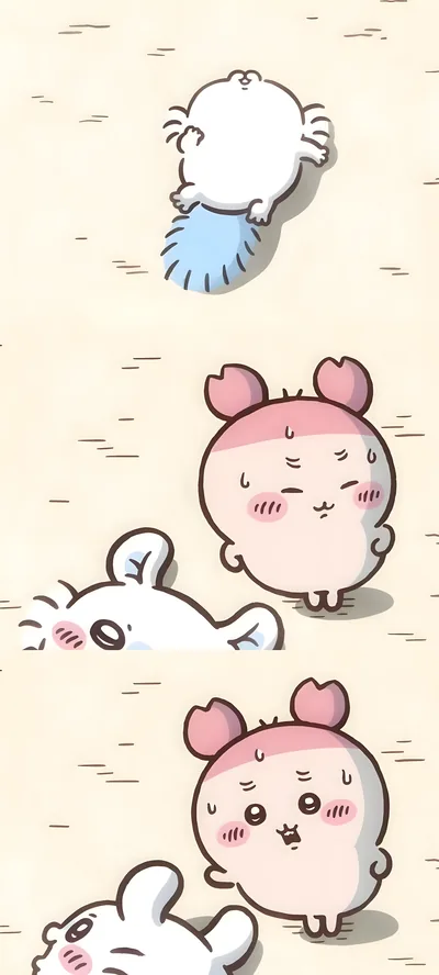 Cute Momonga and Furuhonya funny daily comic panels for Phone Wallpaper