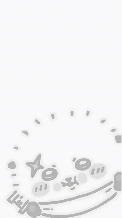 Cute minimalist Hachiware peeking illustration for Phone Wallpaper